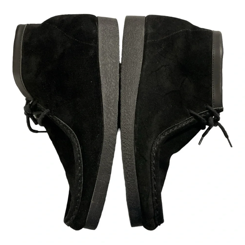 Hunkers Wallabees Style Black Suede Shoes. Size 11 Made in Spain